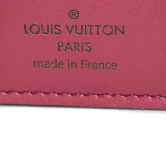 LOUIS VUITTON Portefeuille Curieuse Compact Noir Hot Pink Capucines 568-072825 - Picture 5 of 5